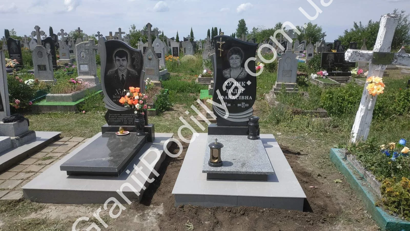 Подвійний пам'ятник з граніту - Кам'янець-Подільський | GranitPodillya